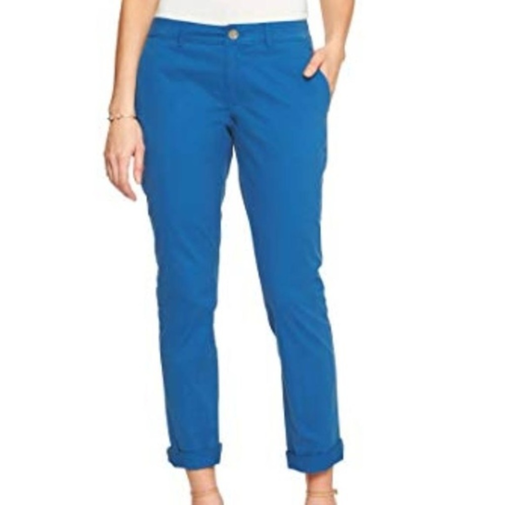 Banana Republic Blue Chino Crop Pant Low Rise Size 8